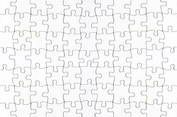 Complete blank jigsaw puzzle — Stock Photo, Image