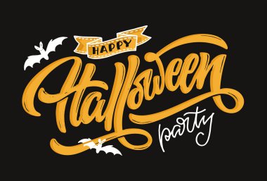 Cadılar bayramın kutlu olsun. Güzel el çizimi karalama harfleri. Cadılar Bayramı partisi, şeker mi şaka mı? Poster, web, afiş, tişört tasarımı için harf sanatı.