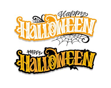 Cadılar bayramın kutlu olsun. Güzel el çizimi karalama harfleri. Cadılar Bayramı partisi, şeker mi şaka mı? Poster, web, afiş, tişört tasarımı için harf sanatı.