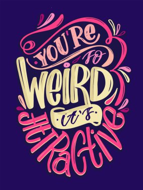 Motivasyon el çizimi hayat hakkında karalama. Etiket sanatı. Poster harfleri. Pankart, web, tişört tasarımı için harf.