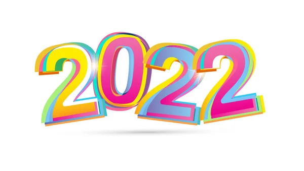 2022 Happy New Year Symbol Design Happy New Year 2022 — Stock Vector