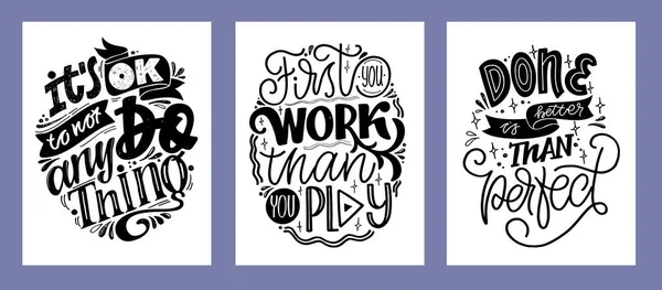 Motivasyon, hayat hakkında kartpostallar çizen sevimli bir el. Web, tişört tasarımı için harf posteri. 