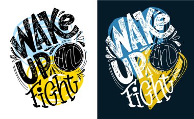 Ukrayna 'yı destekleyin! Ukrayna 'nın zaferi! Ukrayna bayrağı ve Ukrayna konsept simgesi seti