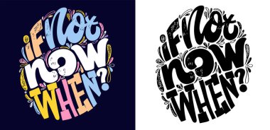 Hayat hakkında kartpostal yollamak. Motivasyon el karalama posteri.