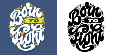 Hayat hakkında kartpostal yollamak. Motivasyon el karalama posteri.