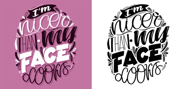 Hayat hakkında kartpostal yollamak. Motivasyon el karalama posteri.