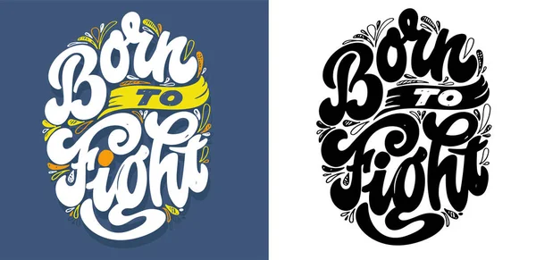 Hayat hakkında kartpostal yollamak. Motivasyon el karalama posteri.