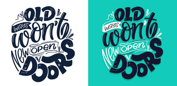 Мотивация стрелки drawm каракули надписи открытки. Буквенные рисунки. Дизайн футболки, шаблон баннера.