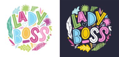 Motivasyon el çizimi, posta arabasıyla hayatı karalamak. Harf tişörtü azaltılıyor.