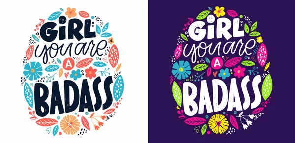 Inspitarion el çizdi hayat hakkında kartpostal. Tişört tasarımı için harf sanatı. Tebrik kartı tasarımı.