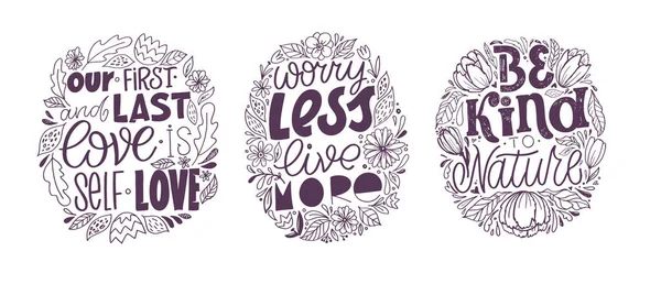 Beautiful Hand Drawn Doodle Lettering Motivation Postcard Lettering Shirt Design — Stock Vector