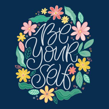 Güzel el çizimi motivasyon harfi. Pankart, tişört tasarımı, web tasarımı.