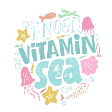 Cute hand drawn doodle lettering quote. Lettering art for t-shirt design, invitation, postcard, poster, web.