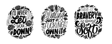 Kartpostal karalamak için güzel el çizimi. Harf sanatı şablonu, tişört tasarımı.