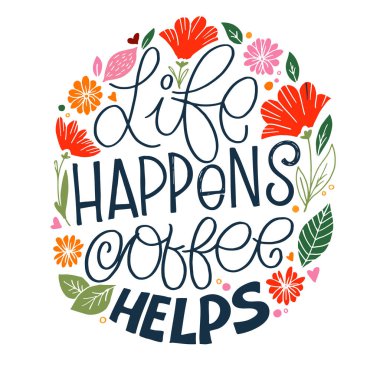 Hoş harfli motivasyon cümlesi kartpostalı. Tişört tasarımı için harf sanatı.