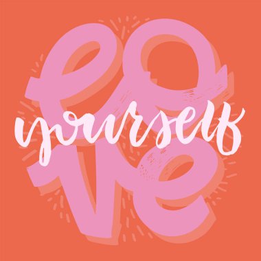 Kartpostal karalamak için güzel el çizimi. Harf sanatları tişört tasarımı.