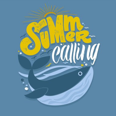 Kartpostal karalamak için güzel el çizimi. Harf sanatları tişört tasarımı.