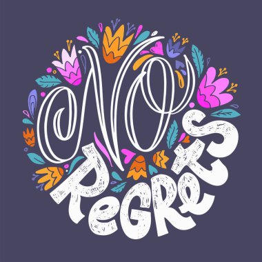 Cute motivation hand drawn doodle lettering poscard. T-shirt design art.