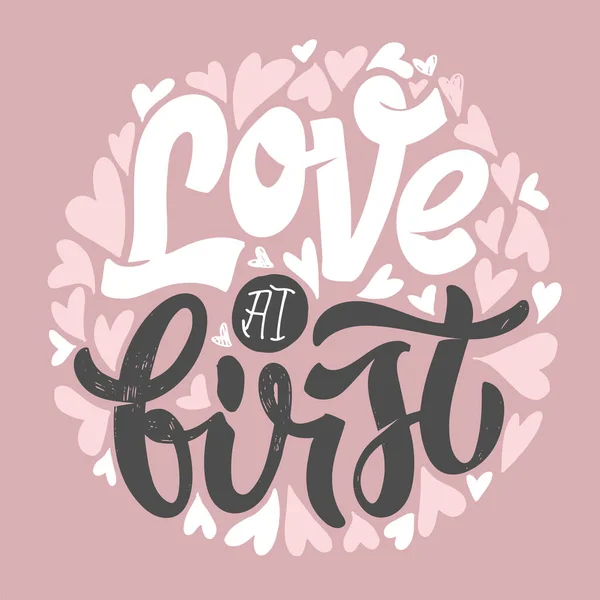 Cute Motivation Hand Drawn Doodle Lettering Poscard Shirt Design Art — Stok Vektör