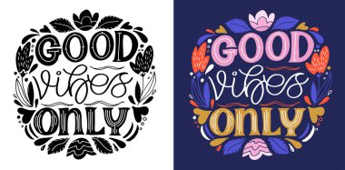 Cute hand drawn motivation lettering phrase postcard. Lettering design fot t-shirt.