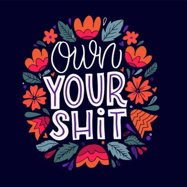 Cute hand drawn doodle lettering motivation phrase postcard. Lettering art banner, t-shirt design. 
