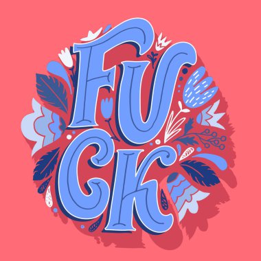 Cute hand drawn lettering label art. Lettering for postcard, banner, t-shirt design template.