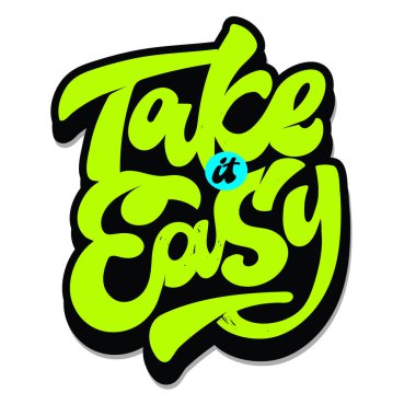 Cute hand drawn lettering label art. Lettering for postcard, banner, t-shirt design template.