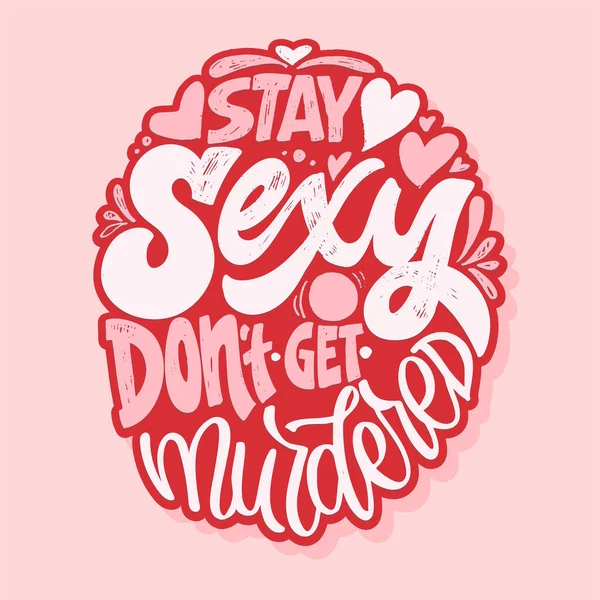 Cute hand drawn lettering label art. Lettering for postcard, banner, t-shirt design template.