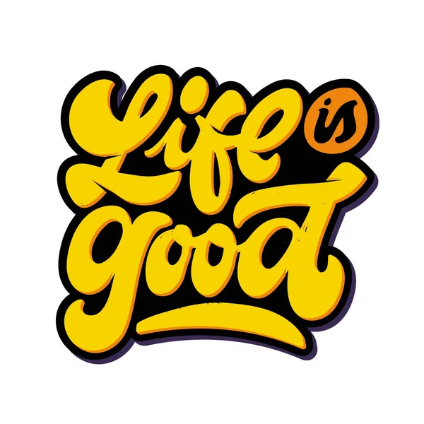 Cute hand drawn lettering label art. Lettering for postcard, banner, t-shirt design template.