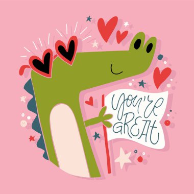 Cute hand drawn motivation lettering phrase. Lettering for t-shirt design. 