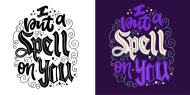 El yazısı sloganı. Blog, poster ve baskı tasarımı için komik bir alıntı. Modern hat metni. 