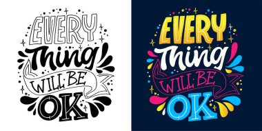 El yazısı sloganı. Blog, poster ve baskı tasarımı için komik bir alıntı. Modern hat metni. 