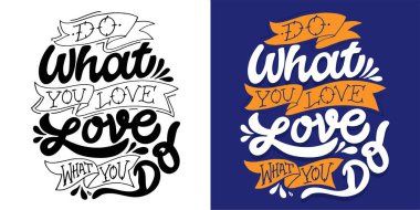 El yazısı sloganı. Blog, poster ve baskı tasarımı için komik bir alıntı. Modern hat metni. 