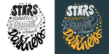 El yazısı sloganı. Blog, poster ve baskı tasarımı için komik bir alıntı. Modern hat metni. 