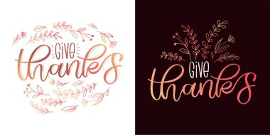 Şükran Günü 'nüz kutlu olsun. Şeker mi şaka mı? Güzel el çizimi karalama kartpostalları. Yapraklı tişört tasarım şablonu.