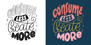 İlham verici bir el çizimi kartpostallı karalama. Modern hat sanatı. Fırça boyalı harfler, vektör