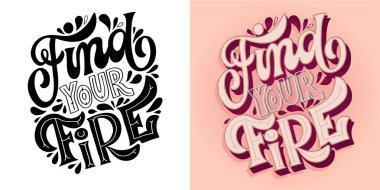 El çizimi motivasyon harfleri modern kaligrafi tarzında. Baskı ve poster tasarımı için ilham sloganı. Vektör t-shirt tasarımı