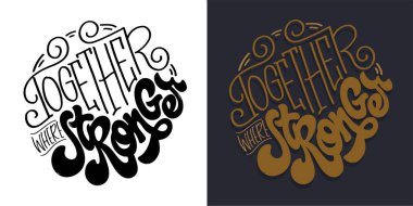 İlham verici el çizimi karalama yazısı alıntısı. Modern hat sanatı. Fırça boyalı harfler, vektör, tişört tasarımı. 