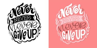 El yazısı sloganı. Blog, poster ve baskı tasarımı için komik bir alıntı. Modern hat metni. 