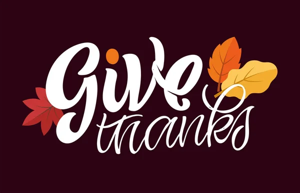 Щасливий День Подяки Будьте Вдячні Мила Рука Намальована Каракулі Листівка — стоковий вектор
