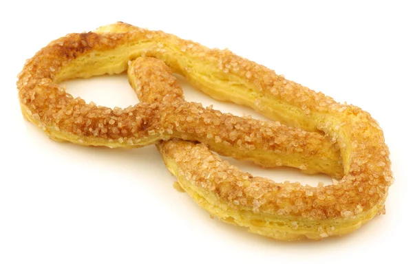 Traditional Dutch cookie called "krakeling" — Stock Photo, Image