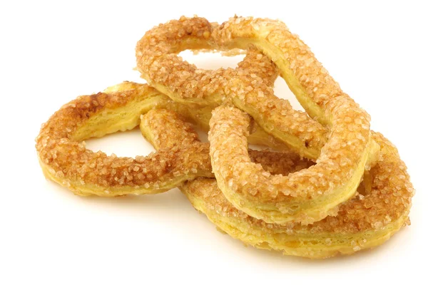Traditional Dutch cookies called "krakeling" — Stock Photo, Image