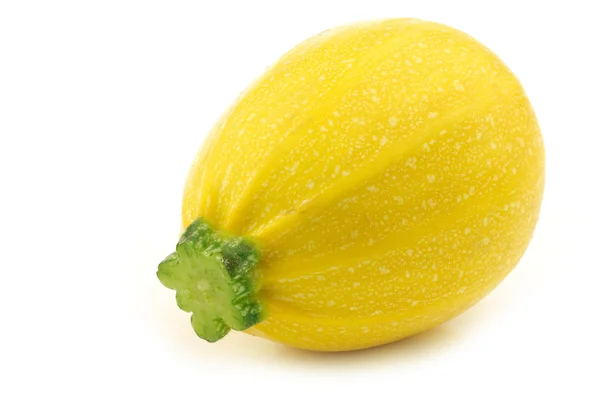 黄色の丸いズッキーニ (ペポカボチャ) — ストック写真