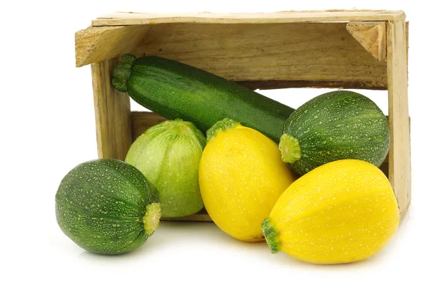 Gele ronde courgette (Cucurbita pepo) — Stockfoto