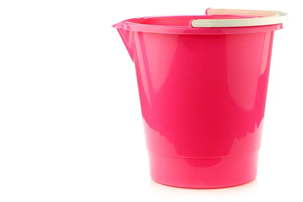 Růžová modrá plastová domácnosti nádoba — Stock fotografie