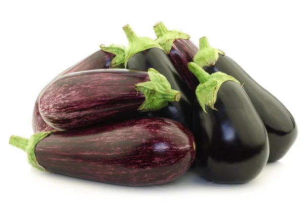 Gemengde aubergines — Stockfoto