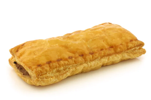 Freshly baked Dutch traditional sausage roll — Stock Photo, Image