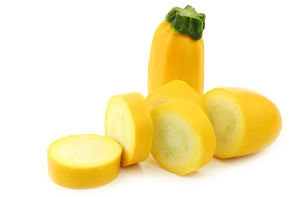 Cut yellow zucchini — Stock Photo, Image