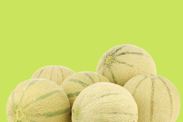 Bunch of cantaloupe melons — Stock Photo, Image