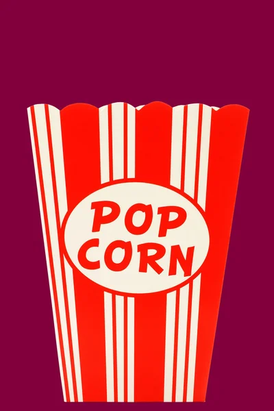 Dekorativní prázdný papír popcorn pohár — Stock fotografie
